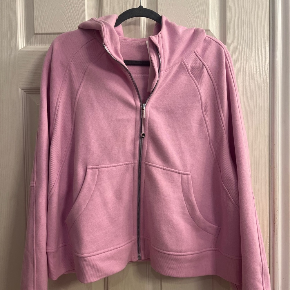 Like New Lululemon Pink Scuba Oversized Full Zip